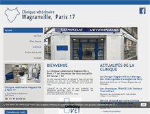 Tablet Screenshot of clinique-veterinaire-wagranville.fr